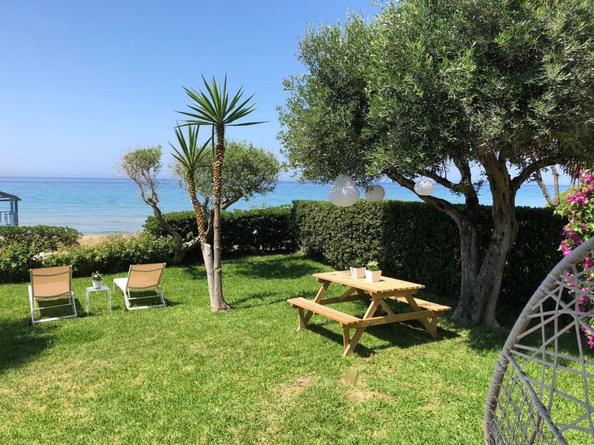 Aqua Seafront Glyfada Corfu Beach House With Garden Exteriör bild